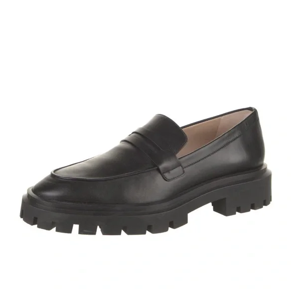 Stuart Weitzman // Ultralug Penny Loafer - Black - Picture 3 of 15